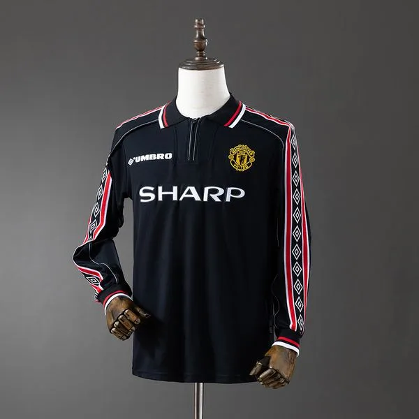 Camiseta de fútbol Manchester United 1998/99 ESPECIAL MANGA LARGA VERSION FAN